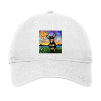 Short Hair Black And Tan Chihuahua Night,chihuahua Adjustable Cap | Artistshot