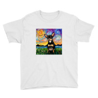 Short Hair Black And Tan Chihuahua Night,chihuahua Youth Tee | Artistshot