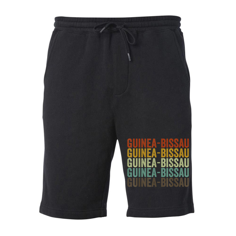 Guinea Bissau Retro Vintage Fleece Short | Artistshot