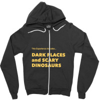 Dinosaur Warning, Dinosaur Zipper Hoodie | Artistshot