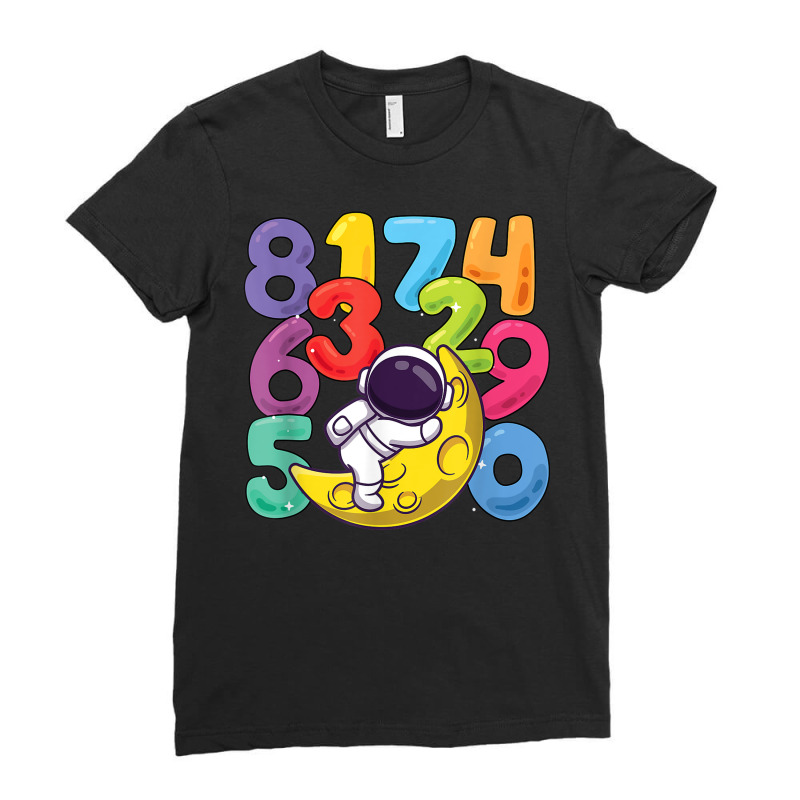 Number Learning Calculator Costume Matc Day Math Outfit Kids Ladies Fitted T-Shirt by Shirt | Artistshot