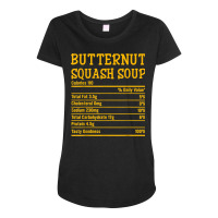 Thanksgiving Xmas Food Facts Butternut Squash Soup Nutrition Maternity Scoop Neck T-shirt | Artistshot