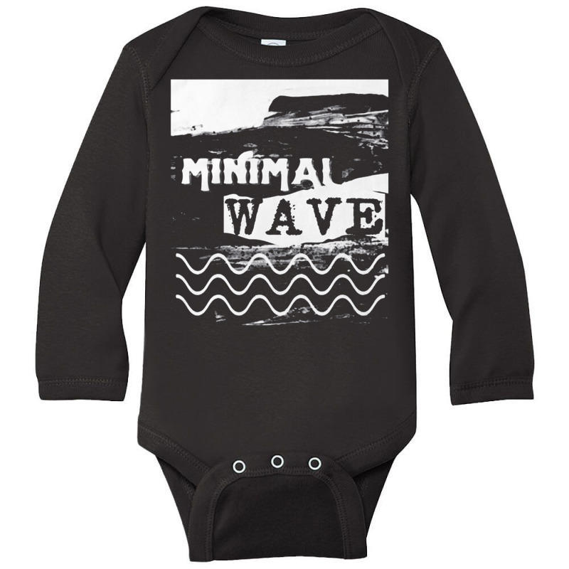 Minimal Wave,minimal Wave Art, Minimal Wave Vintage, Minimal Wave Pain Long Sleeve Baby Bodysuit by cm-arts | Artistshot