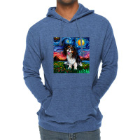 Tri Color Cavalier King Charles Spaniel Night,cavalier King Charles Sp Lightweight Hoodie | Artistshot