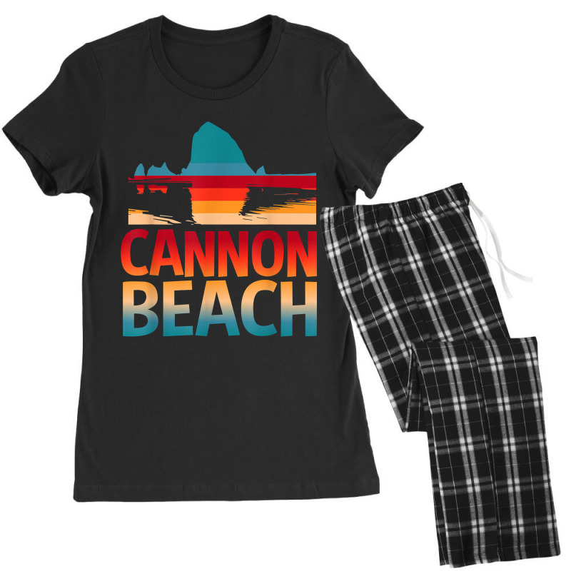 Cannon Beach Skyline Oregon Haystack Rock Souvenir Gifts Women's Pajamas Set by FrancesTiffany | Artistshot