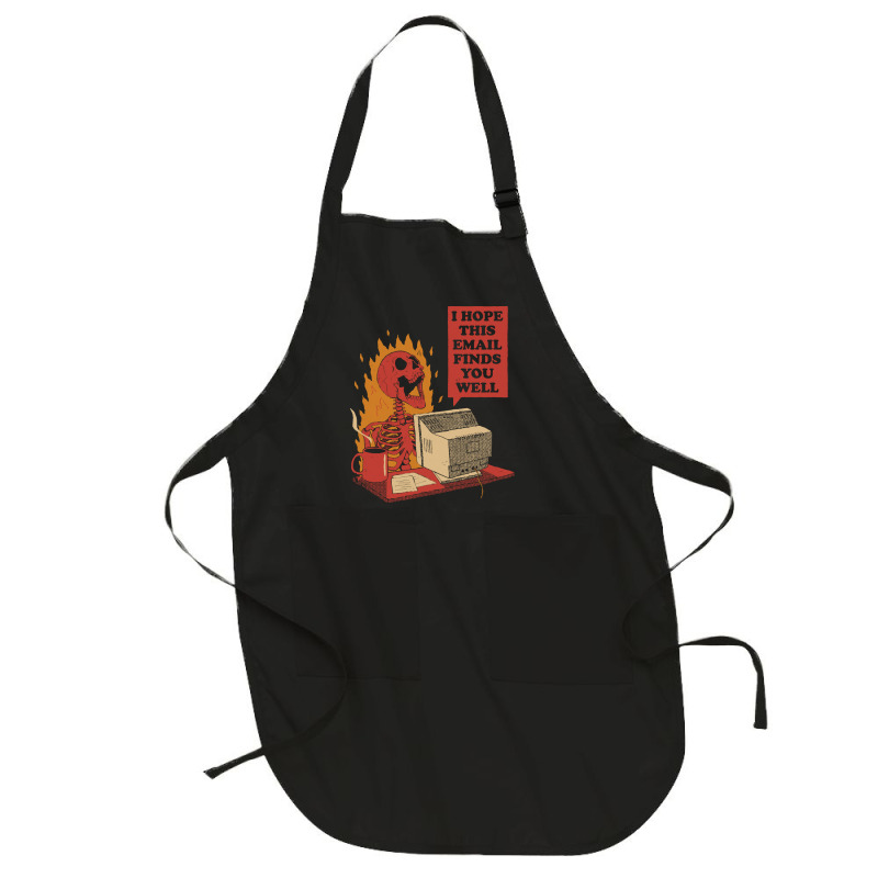 Skeleton T  Shirt You Got Mail T  Shirt Full-length Apron | Artistshot