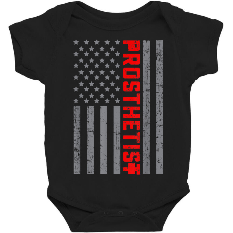 American Flag Prosthetist Us Flag Vintage For Men Dad Baby Bodysuit by Loves | Artistshot