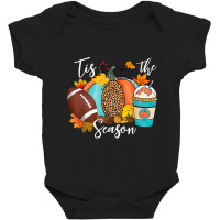 Tis The Season Leopard Pumpkin Love Fall Autumn Maple Leaves Baby Bodysuit | Artistshot