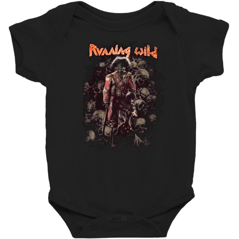 Running Wild, Pile Of Skulls Tour, The Running Wild, Running Wild Art, Baby Bodysuit by SHOPSJAS | Artistshot