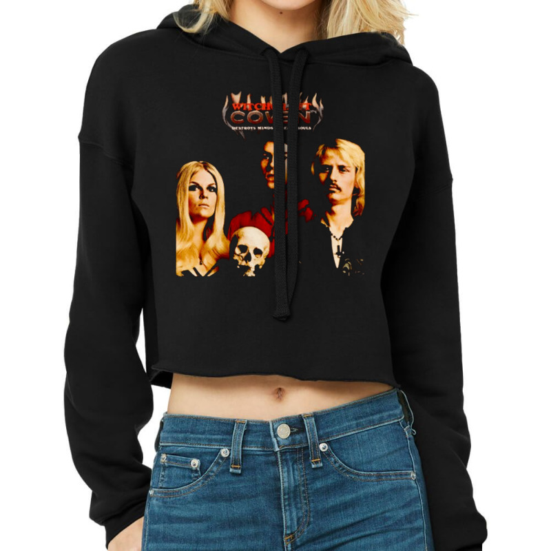 Witchcraft Coven, Witchcraft Coven Vintage, Witchcraft Coven Art, Witc Cropped Hoodie by SHOPSJAS | Artistshot