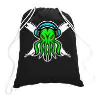 Skull Octopus Music Lover T  Shirt Skull Octopus Music Lover T  Shirt Drawstring Bags | Artistshot