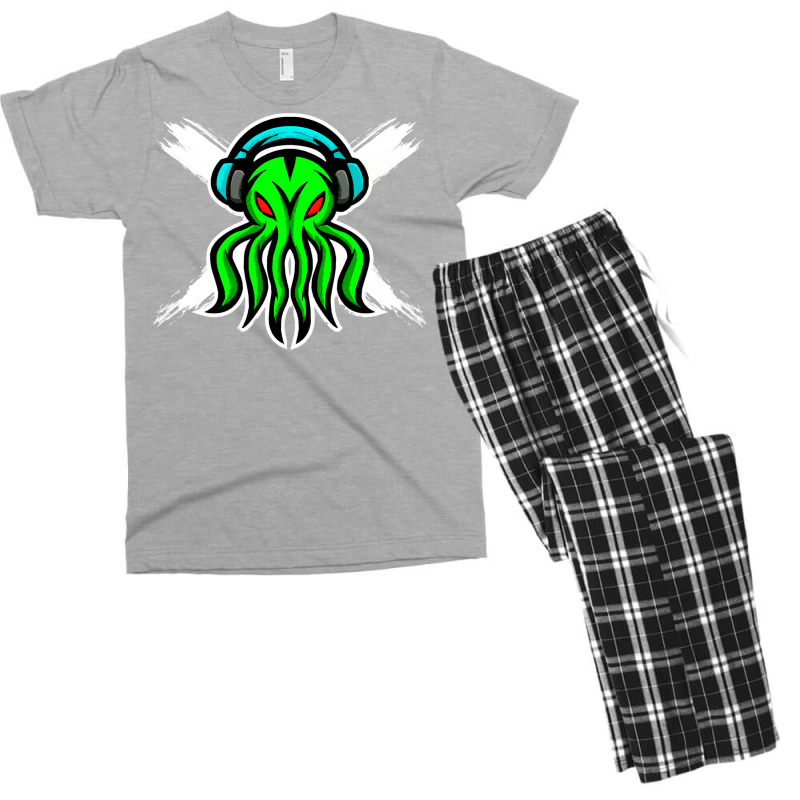 Skull Octopus Music Lover T  Shirt Skull Octopus Music Lover T  Shirt Men's T-shirt Pajama Set | Artistshot