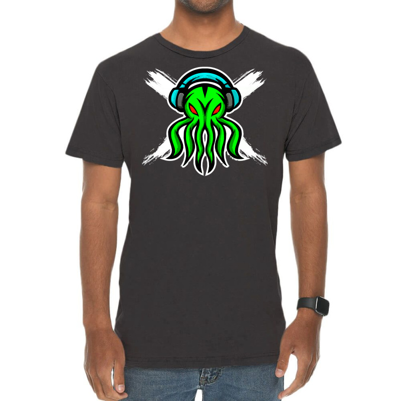 Skull Octopus Music Lover T  Shirt Skull Octopus Music Lover T  Shirt Vintage T-shirt | Artistshot