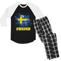 Sweden Men's 3/4 Sleeve Pajama Set | Artistshot