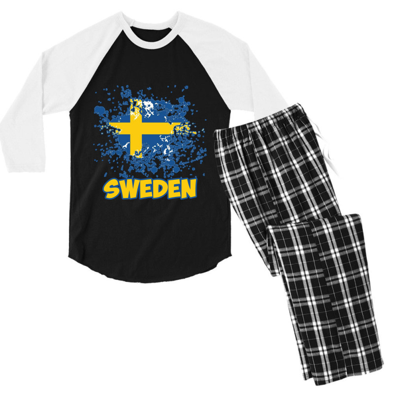 Sweden Men's 3/4 Sleeve Pajama Set | Artistshot