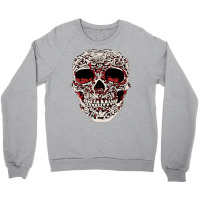 Skull T  Shirt Big Carved Red And White Skeleton Skull Head T  Shirt Crewneck Sweatshirt | Artistshot