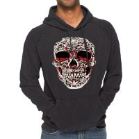 Skull T  Shirt Big Carved Red And White Skeleton Skull Head T  Shirt Vintage Hoodie | Artistshot