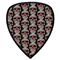 Skull T  Shirt Big Carved Red And White Skeleton Skull Head T  Shirt Shield S Patch | Artistshot