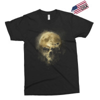 Skull T  Shirt Smoking Night Moon Skull T  Shirt Exclusive T-shirt | Artistshot