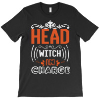 Skull Witch Pumpkin Head Pumpkin Va T  Shirt Halloween Head Witch In C T-shirt | Artistshot