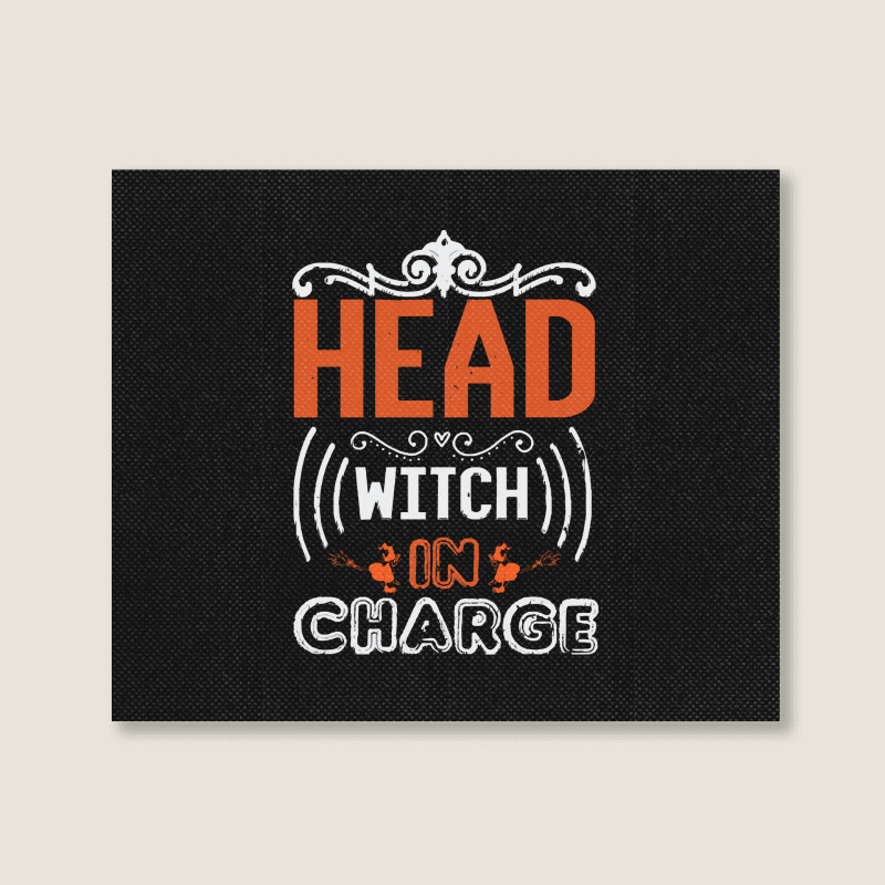 Skull Witch Pumpkin Head Pumpkin Va T  Shirt Halloween Head Witch In C Landscape Canvas Print | Artistshot