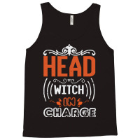 Skull Witch Pumpkin Head Pumpkin Va T  Shirt Halloween Head Witch In C Tank Top | Artistshot