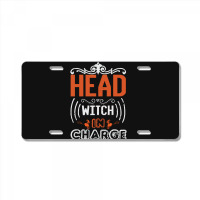 Skull Witch Pumpkin Head Pumpkin Va T  Shirt Halloween Head Witch In C License Plate | Artistshot