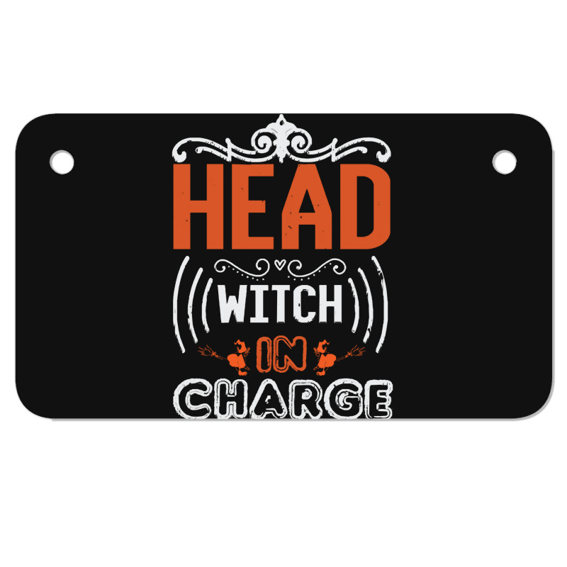 Skull Witch Pumpkin Head Pumpkin Va T  Shirt Halloween Head Witch In C Motorcycle License Plate | Artistshot