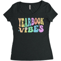 Groovy Yearbook Vibes Retro Literary Club Editor Squad T Shirt Women's Triblend Scoop T-shirt | Artistshot