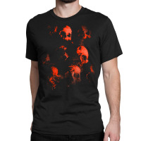 Skulls T  Shirt Wall Of Evil Hellish Skulls T  Shirt Classic T-shirt | Artistshot