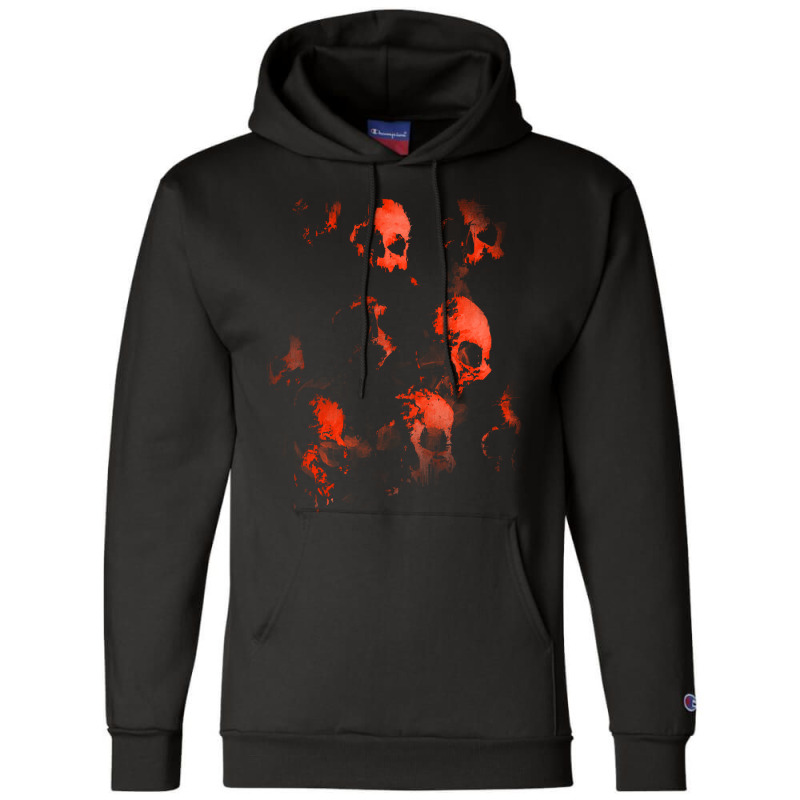 Skulls T  Shirt Wall Of Evil Hellish Skulls T  Shirt Champion Hoodie | Artistshot