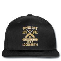 When Life Gives You Locked Doors Call A Locksmith Printed Hat | Artistshot