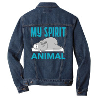 Sloth Funny T  Shirtsloth Is My Spirit Animal T  Shirt Men Denim Jacket | Artistshot