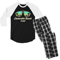 Clearwater Beach Souvenir, Florida Reminder Men's 3/4 Sleeve Pajama Set | Artistshot