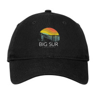 Big Sur California Beach Central Coast Retro Forest Camping Adjustable Cap | Artistshot