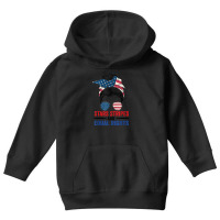 Stars Stripes And Equal Rights Messy Bun Youth Hoodie | Artistshot