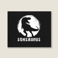 Sonsaurus T  Shirt Sonsaurus T Rex Dinosaur T  Shirt Landscape Canvas Print | Artistshot