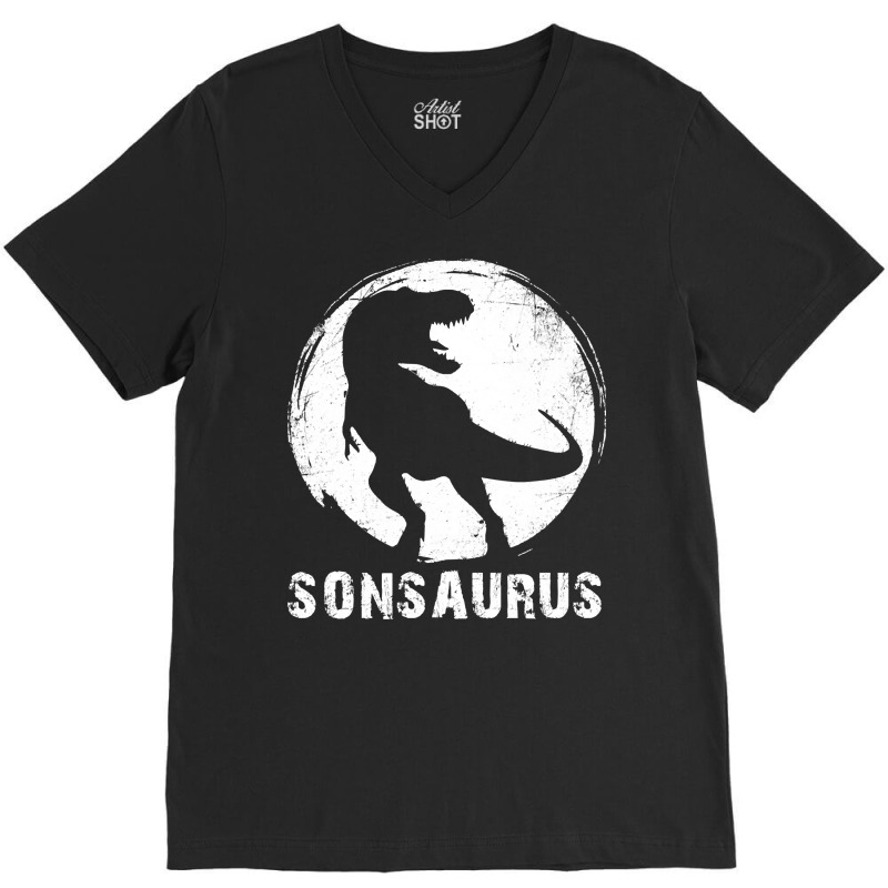 Sonsaurus T  Shirt Sonsaurus T Rex Dinosaur T  Shirt V-neck Tee | Artistshot