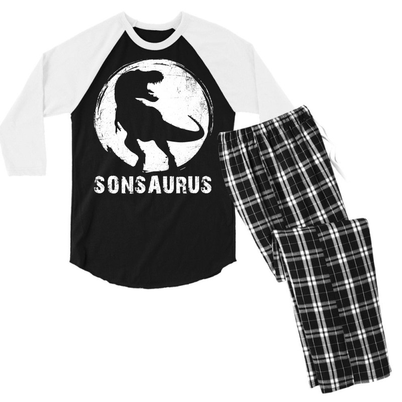 Sonsaurus T  Shirt Sonsaurus T Rex Dinosaur T  Shirt Men's 3/4 Sleeve Pajama Set | Artistshot