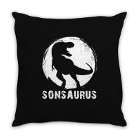 Sonsaurus T  Shirt Sonsaurus T Rex Dinosaur T  Shirt Throw Pillow | Artistshot