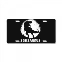 Sonsaurus T  Shirt Sonsaurus T Rex Dinosaur T  Shirt License Plate | Artistshot