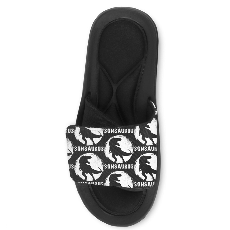 Sonsaurus T  Shirt Sonsaurus T Rex Dinosaur T  Shirt Slide Sandal | Artistshot