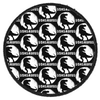 Sonsaurus T  Shirt Sonsaurus T Rex Dinosaur T  Shirt Round Patch | Artistshot