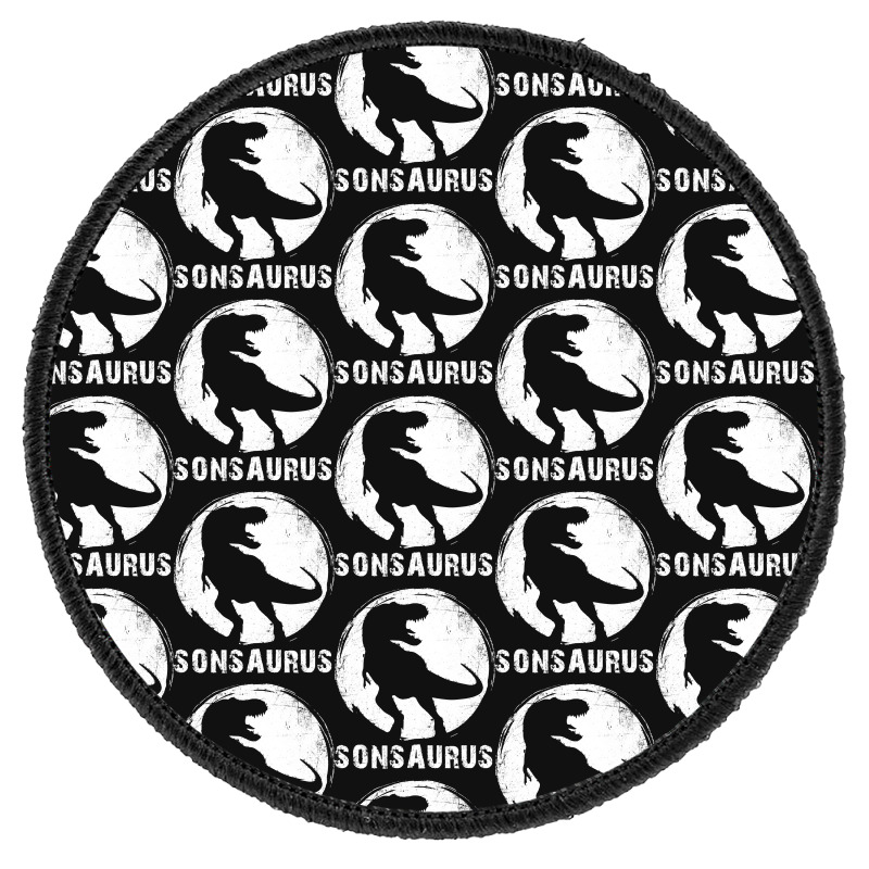 Sonsaurus T  Shirt Sonsaurus T Rex Dinosaur T  Shirt Round Patch | Artistshot