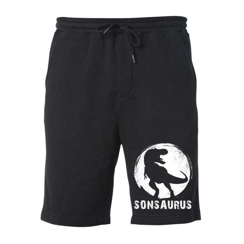 Sonsaurus T  Shirt Sonsaurus T Rex Dinosaur T  Shirt Fleece Short | Artistshot