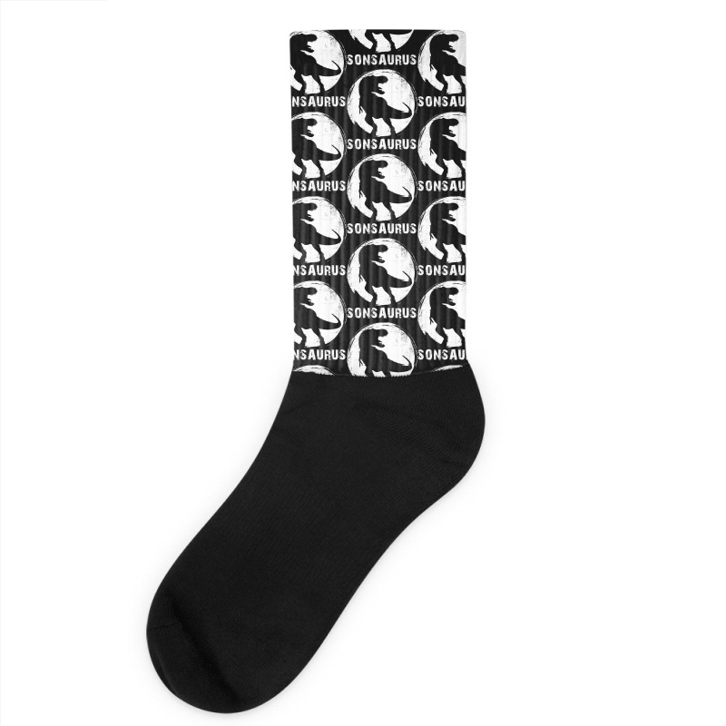 Sonsaurus T  Shirt Sonsaurus T Rex Dinosaur T  Shirt Socks | Artistshot