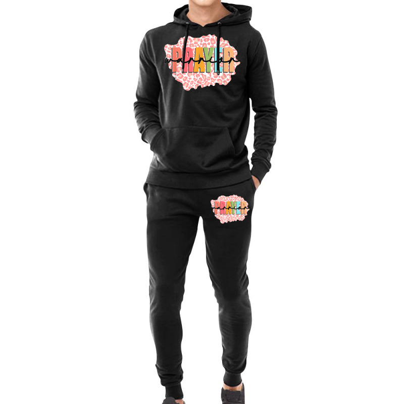 Prayer Warrior Christian Faith Jesus God Lover Religious Hoodie & Jogger Set | Artistshot