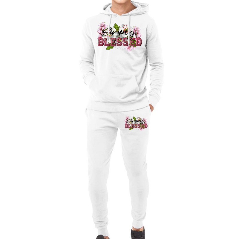 Simply Blessed With Flowers Hoodie & Jogger Set | Artistshot