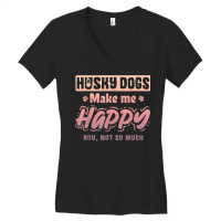 Siberian Husky Dog Owner Women's V-neck T-shirt | Artistshot