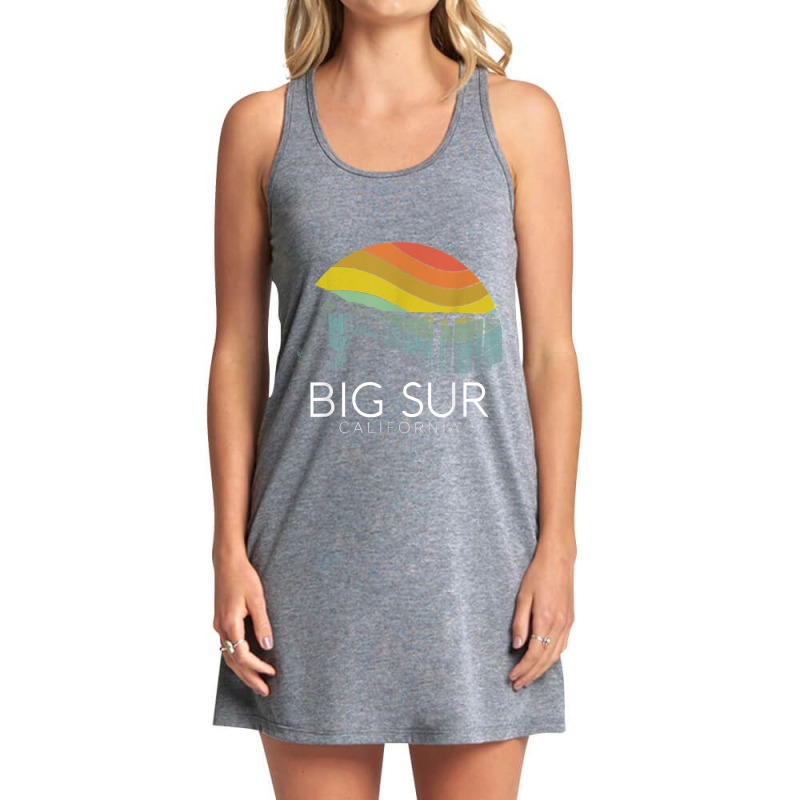 Big Sur California Beach Central Coast Retro Forest Camping T-shirt Tank Dress by cm-arts | Artistshot